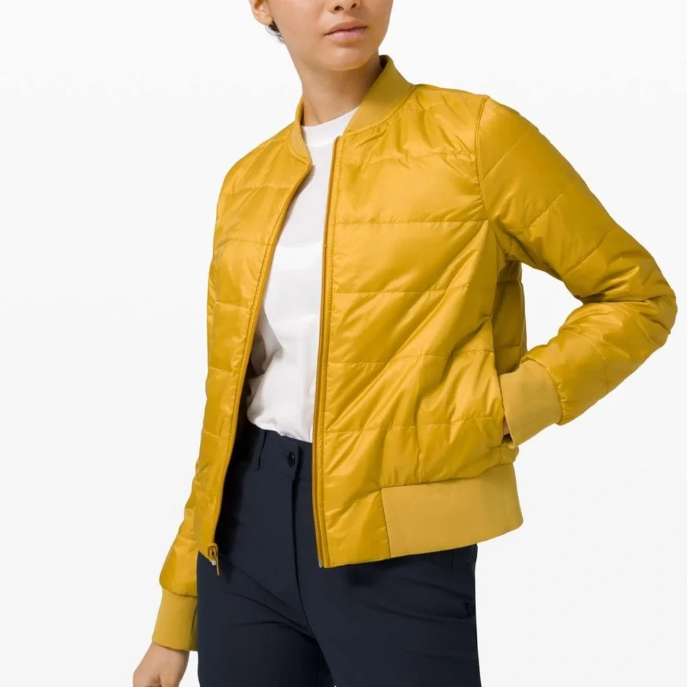 Lululemon Non-Stop Bomber Jacket REVERSIBLE  in Parachute Size 6